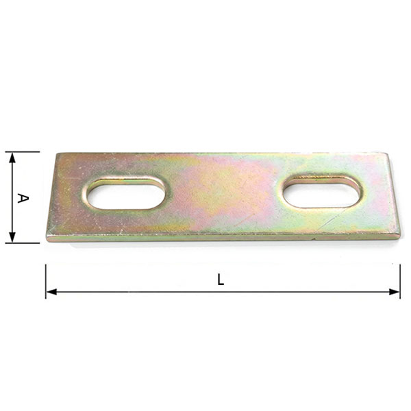 MINUTEX Piastrina Giunzione con Asole MM70X20X3 Acciaio Zincato CONF.PZ4 - MINUTEX - Immagine 2